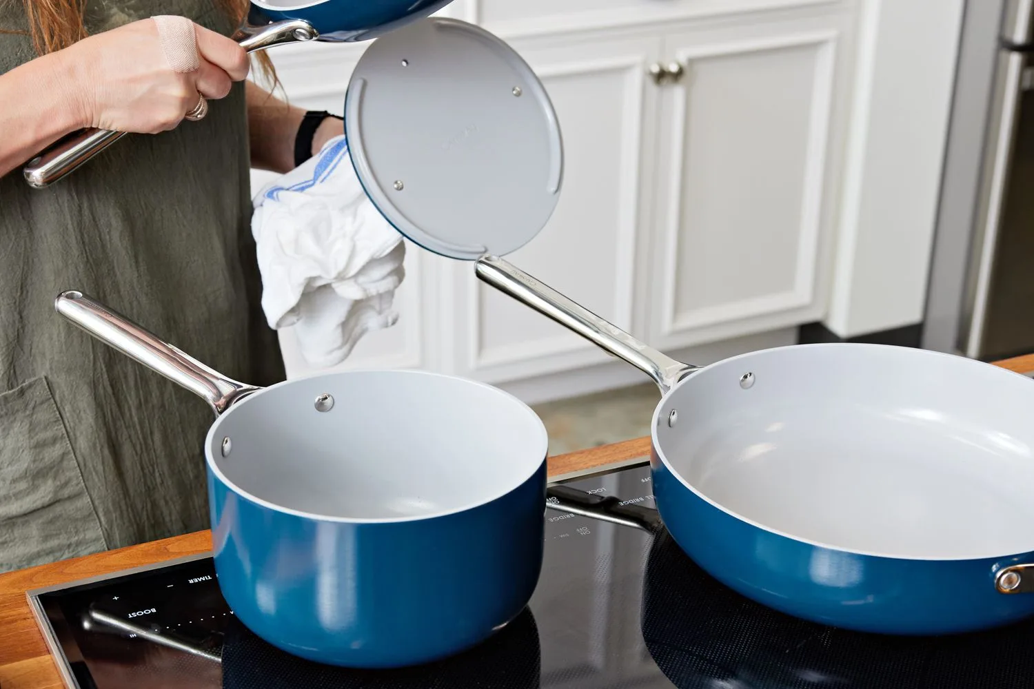 Caraway nonstick ceramic cookware set image 2