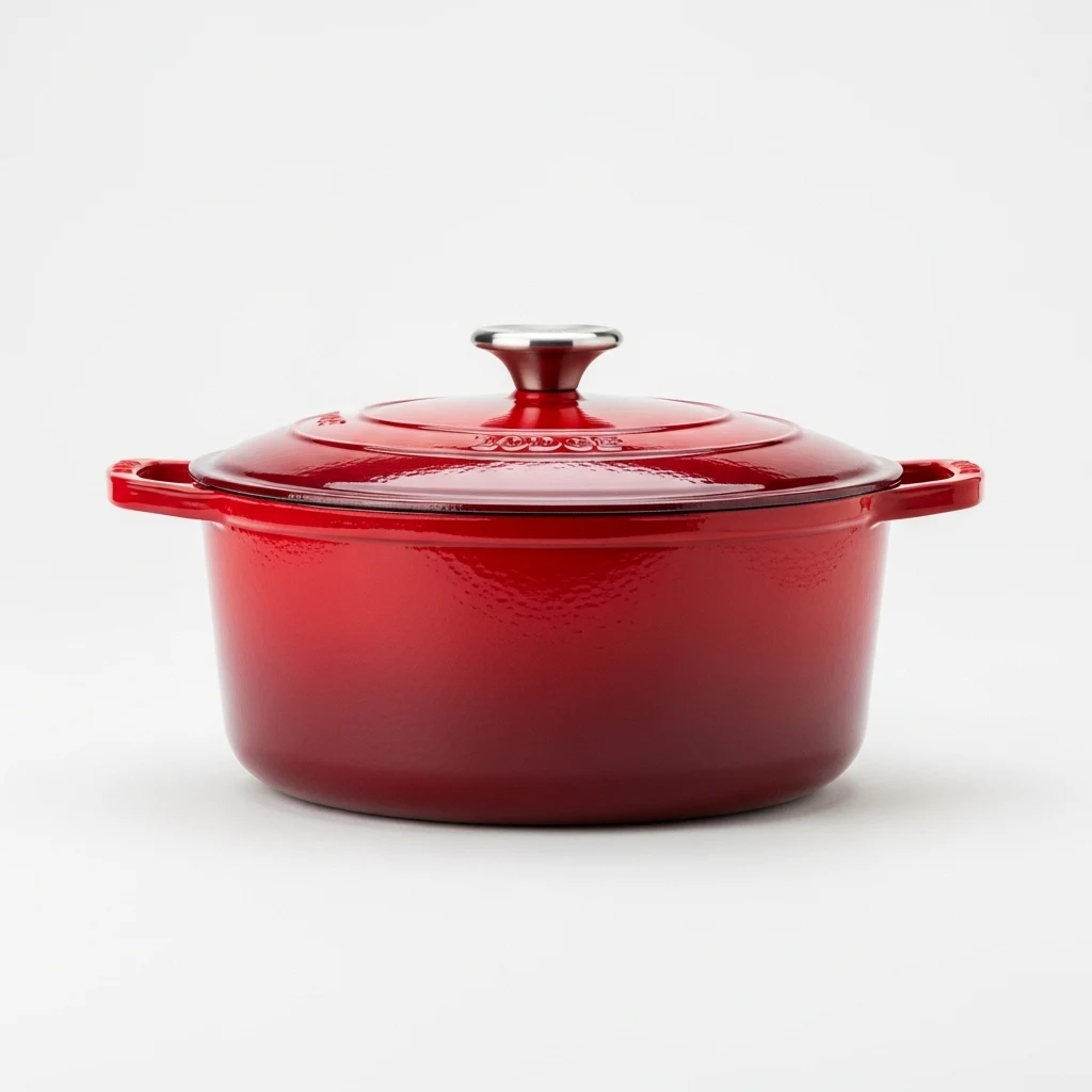 Lodge enameled cast iron dutch oven image 2