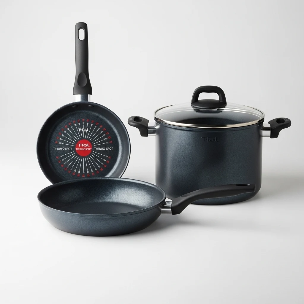 T-fal E93808 nonstick cookware set